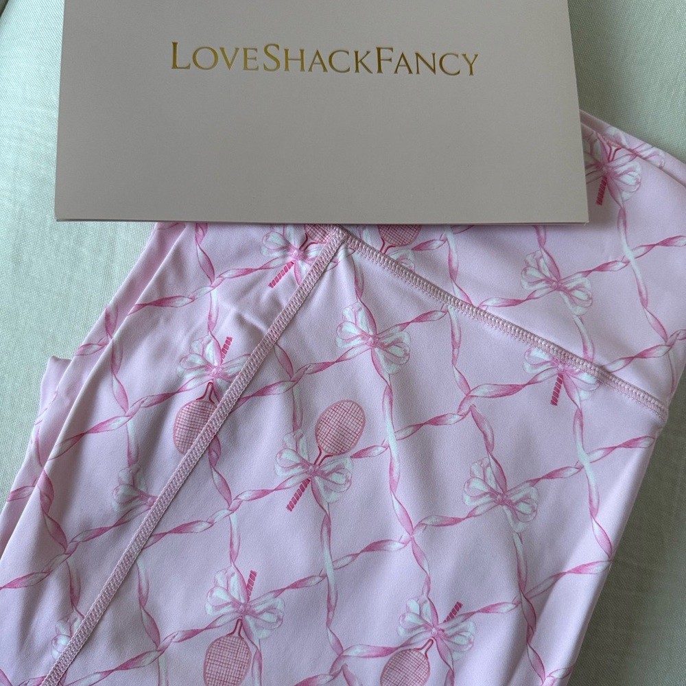 LoveShackFancy Pink Tennis Skirt